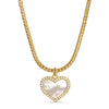 Pearl Gilded Heart Necklace