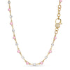 PINK HEARTED GILDED NECKLACE