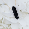 Black Crystal Point Necklace