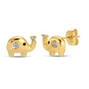 Tiny Happy Elephant Studs